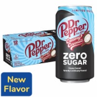 Dr Pepper Creamy Coconut Zero Sugar Soda - Travel Zero Sugar Choice