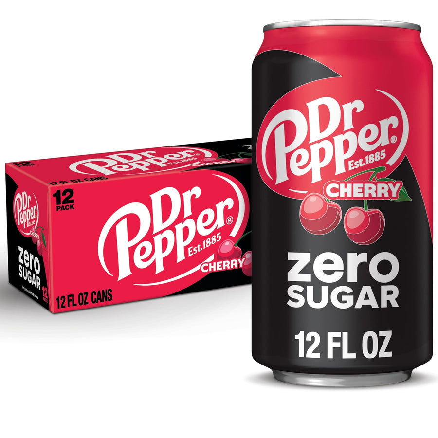 Dr Pepper Cherry Zero Sugar Soda - Premium Zero Sugar Choice